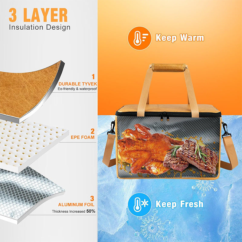 Isolierte Kühltasche mit Ergonomischem Trageriemen Brehn