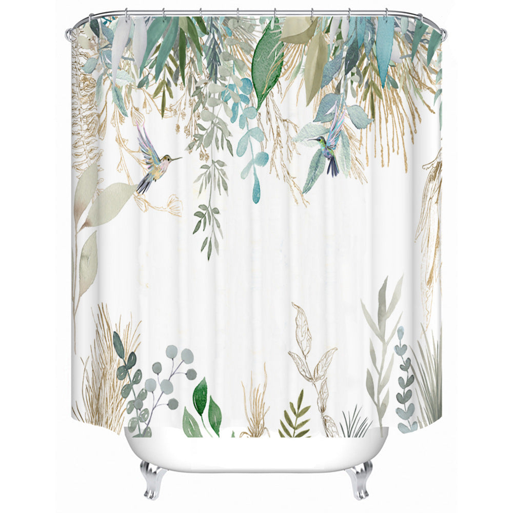 Floral Lavendel Muster Duschvorhang Brehn