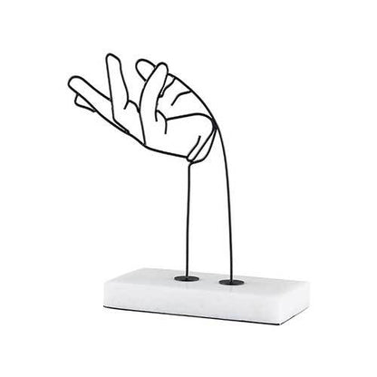 Abstrakte Handgesten-Skulptur