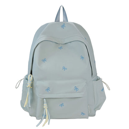 Elegante mit Schleife bestickte Rucksack Brehn