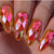 Dekorative facettierte Press-On-Nagelspitzen Brehn