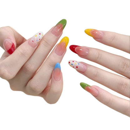 Künstlerische Ombre-Nagelverlängerungen