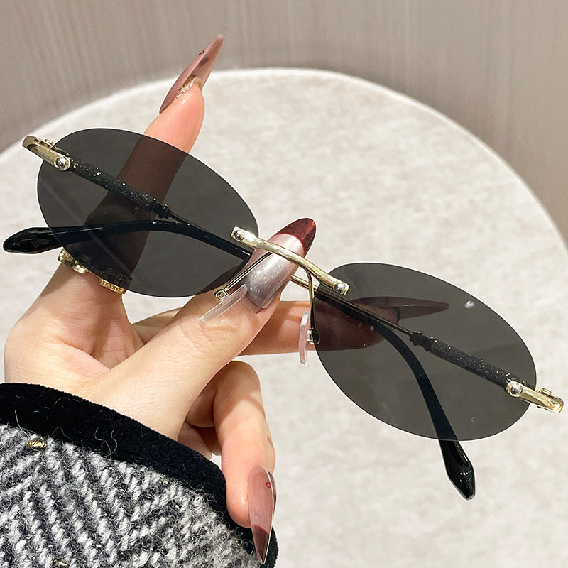 Damen extravagante modische Brille mit Glitzerelementen Brehn