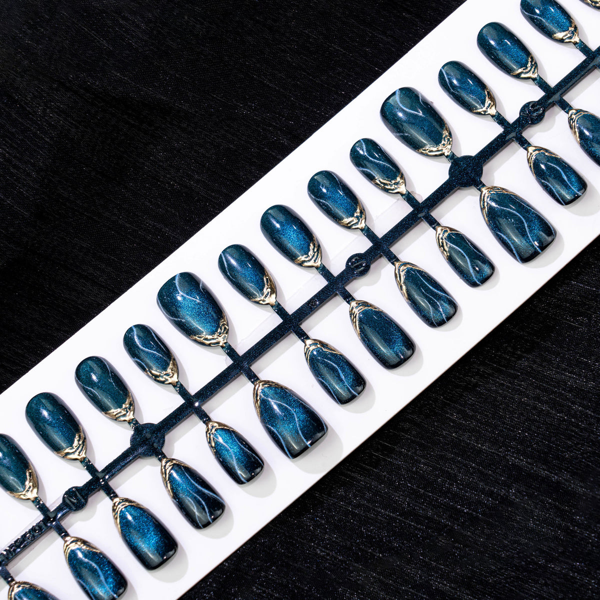 Glamourös Glitzerndes Press-On Nagelset