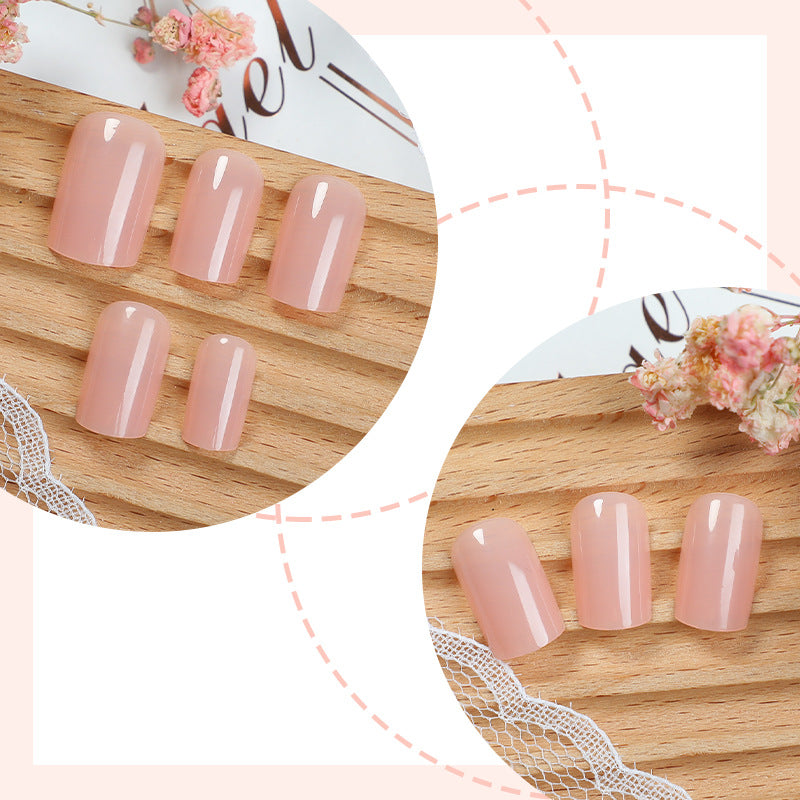 Premium Kurze Press-On-Nägel Set Brehn