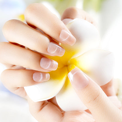 Elegantes Quadrat Press-On Nagelset Brehn