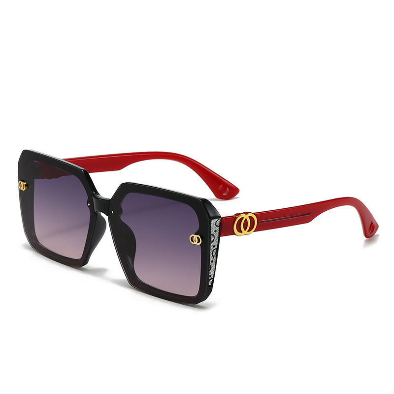 Oversized geometrische Sonnenbrille