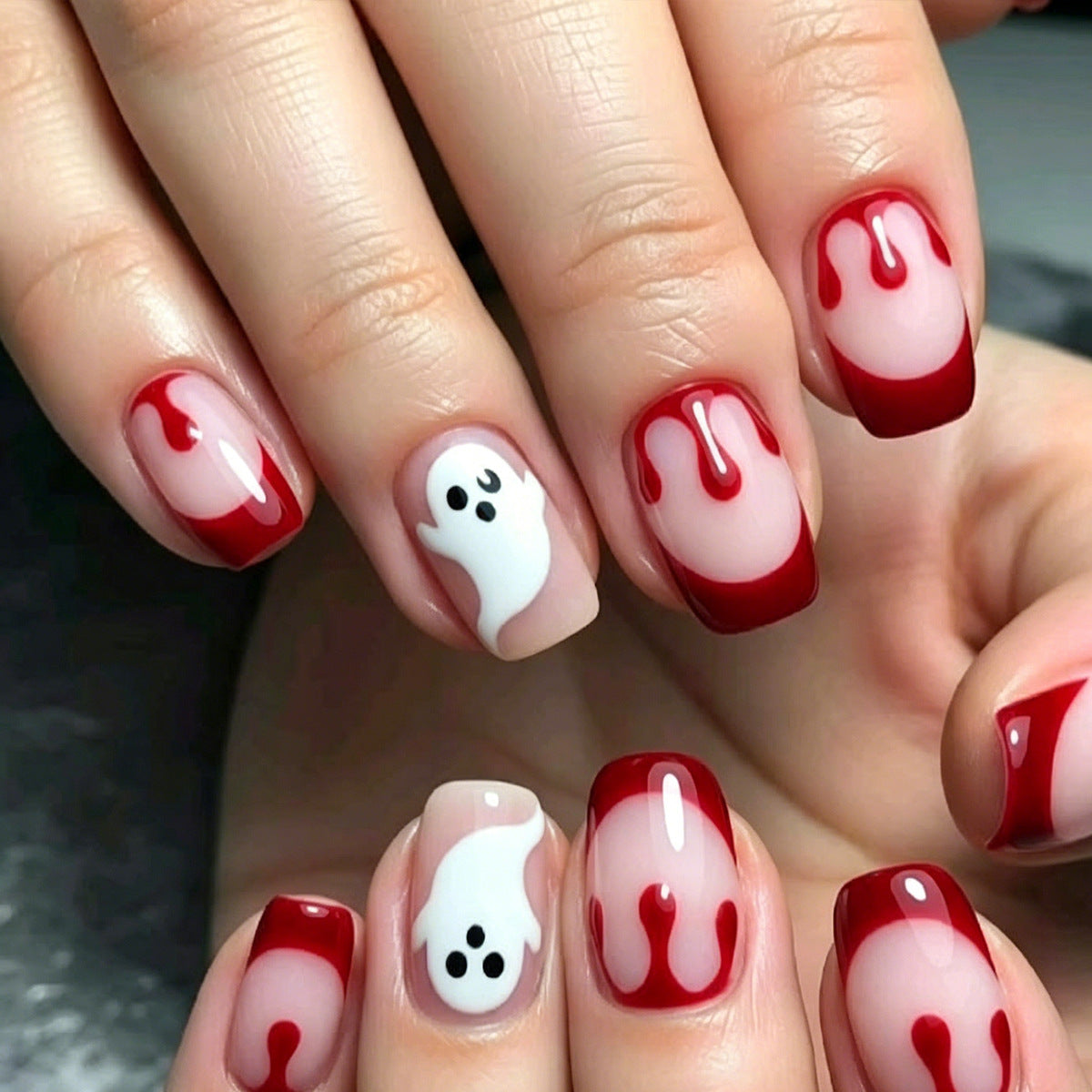 Schaurige Geister-Themen Nagelkunst Erweiterungen Brehn