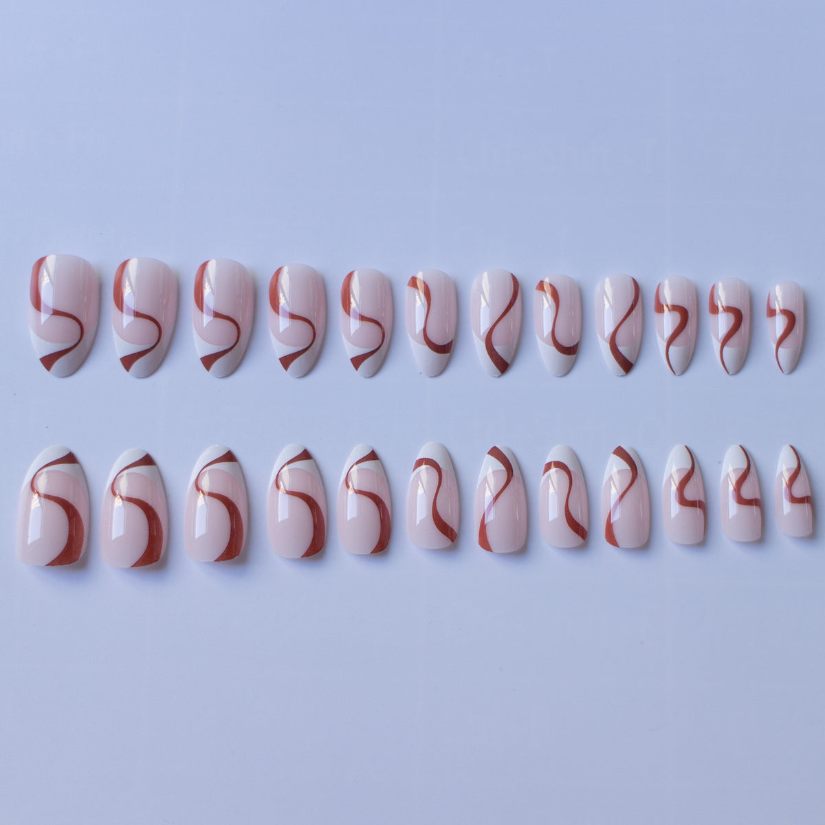 Künstlerisches Wirbelmuster Nagelkunst Set