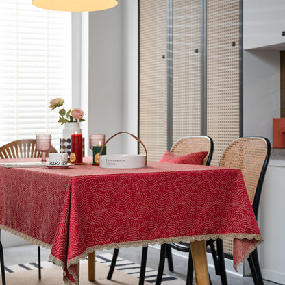 Elegante kariert Tischdecke
