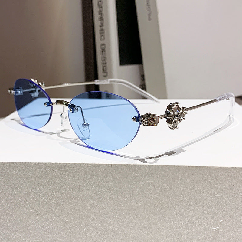 Damen elegante Sonnenbrille mit geometrischem Rahmen Brehn