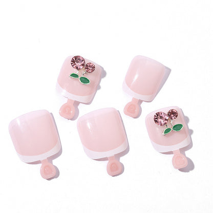 Kunstnagelset mit verspieltem Blumendesign Brehn