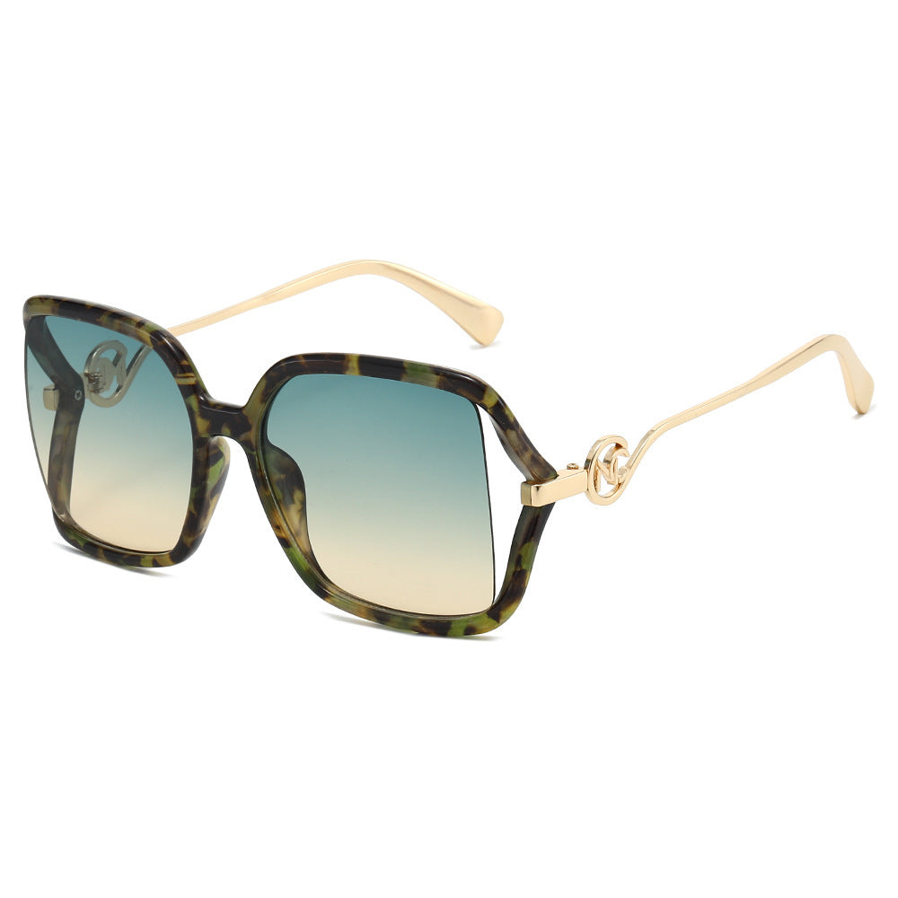 Oversized Geometric Gradient Sonnenbrille Brehn