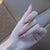 Eleganter Glitter-Akzent Press-On Nagel Set Brehn