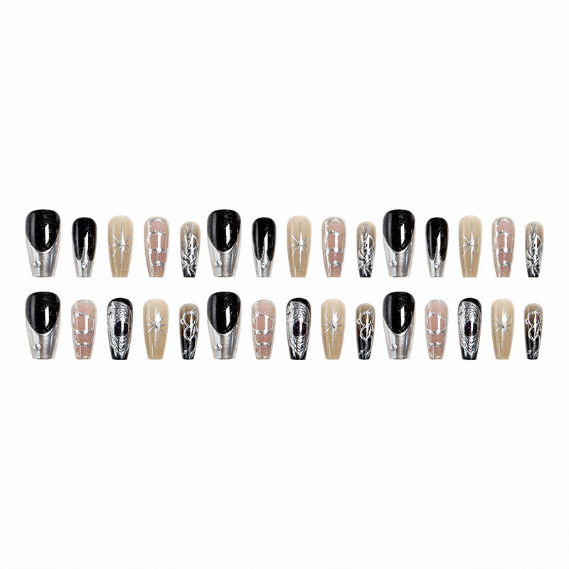 Kunstnagelset mit eleganten Glitzer- und Designakzenten Brehn