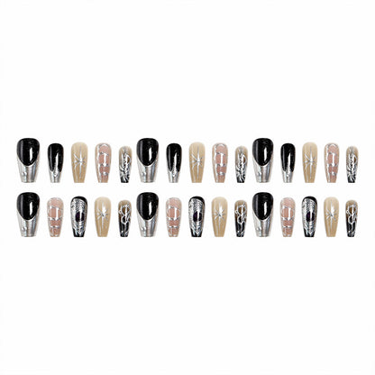 Kunstnagelset mit eleganten Glitzer- und Designakzenten Brehn
