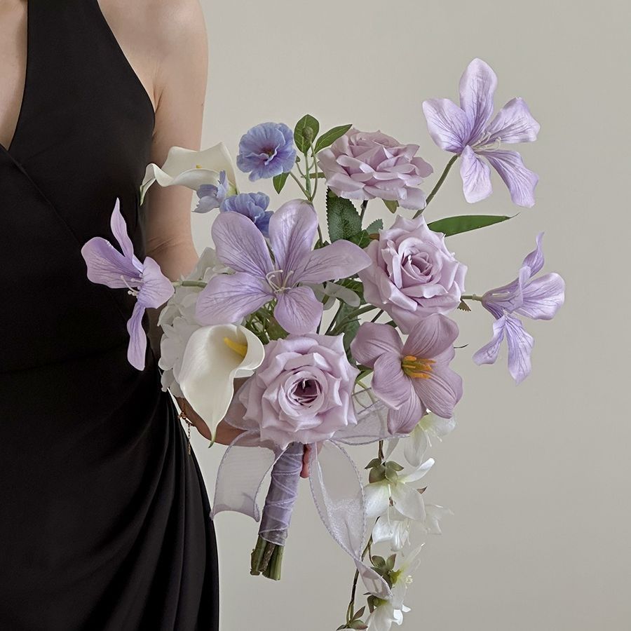Elegante Braut Blumenstrauß