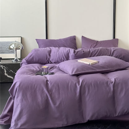 Jacquard-texturiertes Baumwollsatin-Bettbezug-Set mit hidden closure und passenden Kissenbezügen