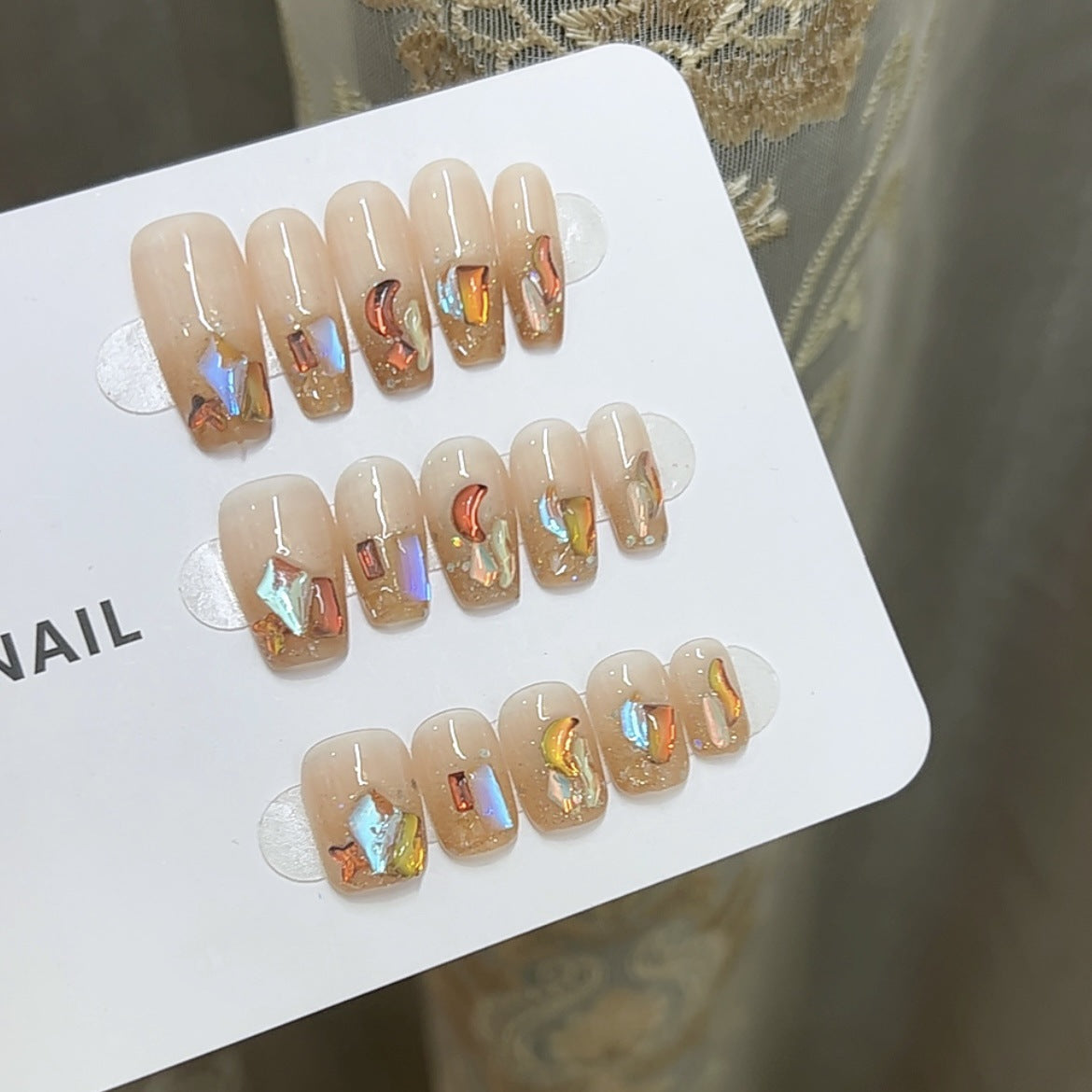 Glitzernde Druck-Nagelkunst Kollektion Brehn