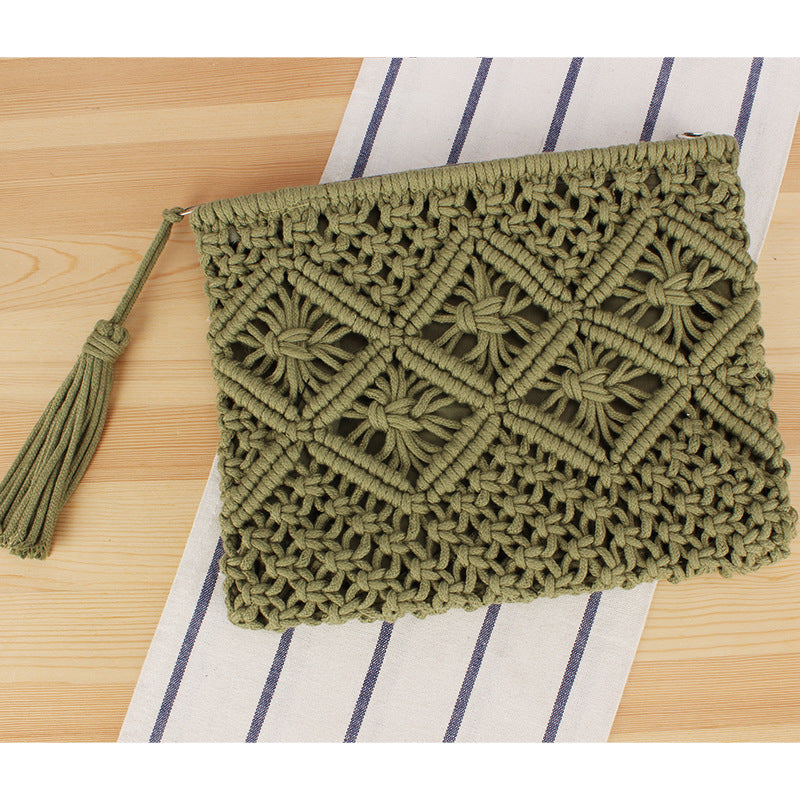 Makramee Clutch mit Filigranem Design Brehn