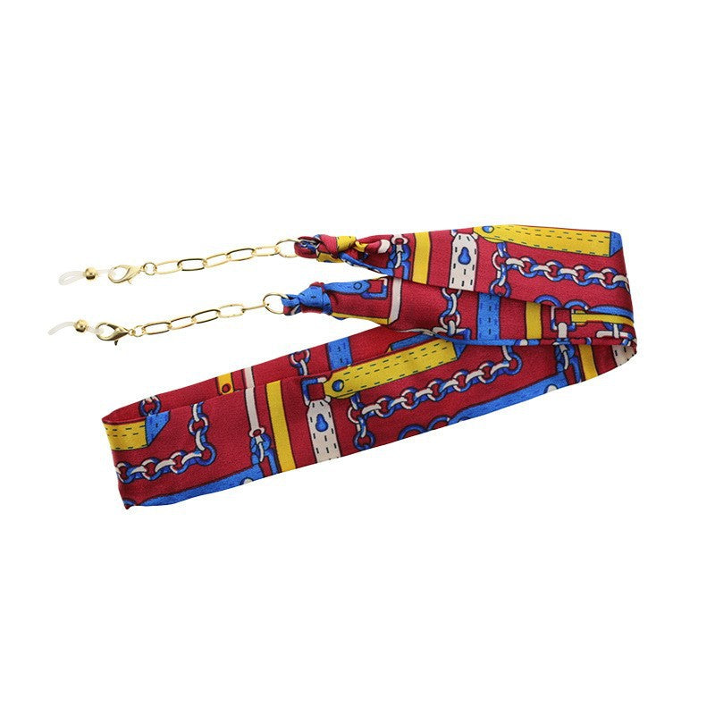 Florale Seidenbrille Kette Brehn