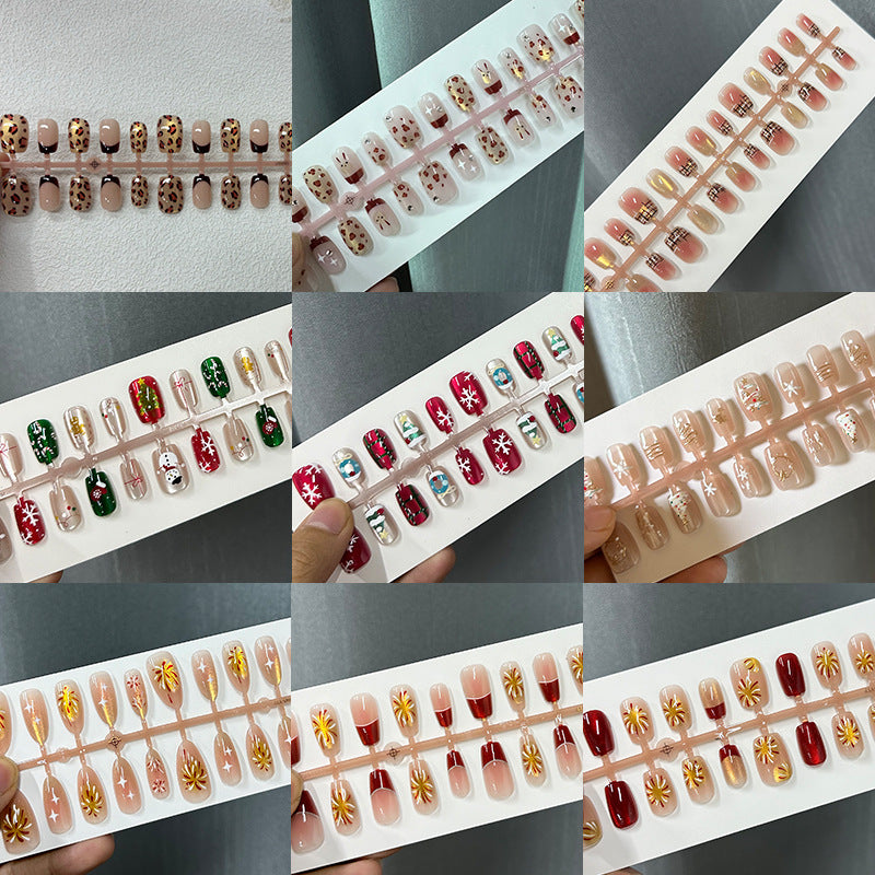 Künstlerisches Ombre Press-On Nagelspitzen Set Brehn