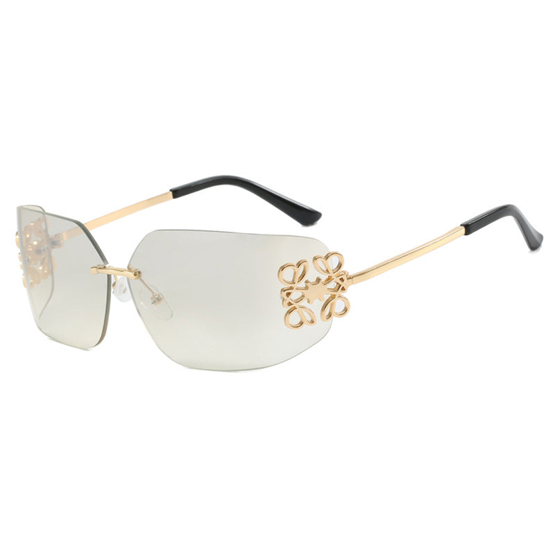 Damen extravagant gestaltete Sonnenbrille mit eleganten Verzierungen Brehn