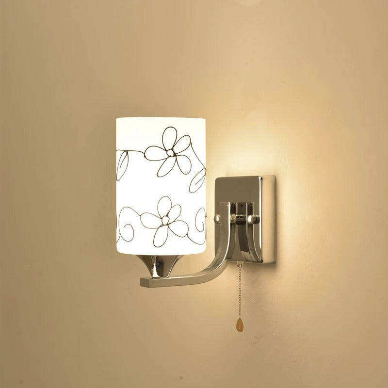 Künstlerisches Blumen Design Wandlampe