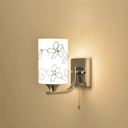Künstlerisches Blumen Design Wandlampe