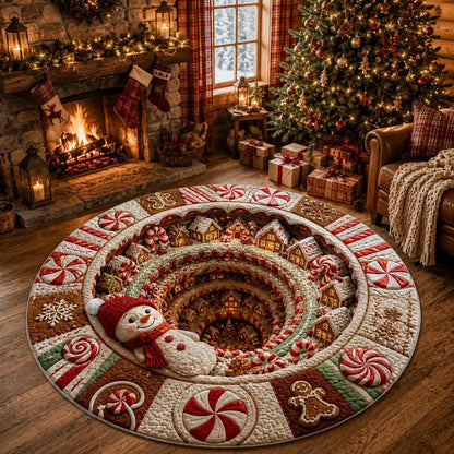 Weihnachtsdorf Karussell Bereichsteppich
