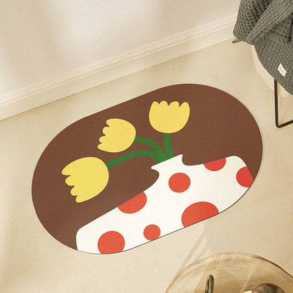Florale dekorative Teppichmatte für die Wohnkultur