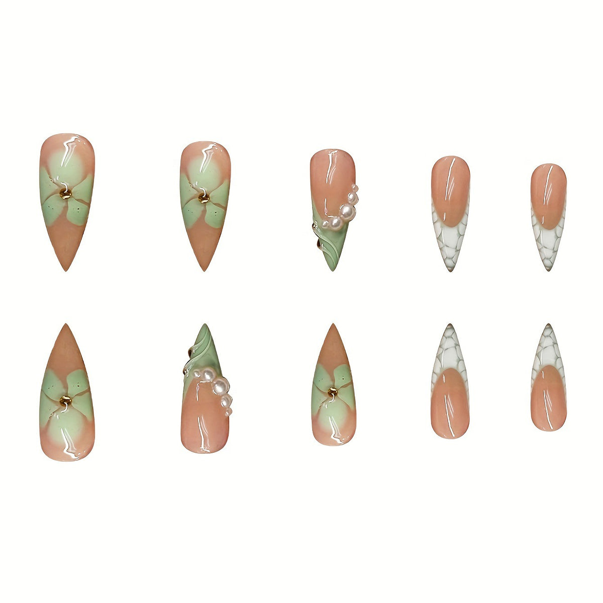Elegantes Stiletto-Nageldesign Brehn