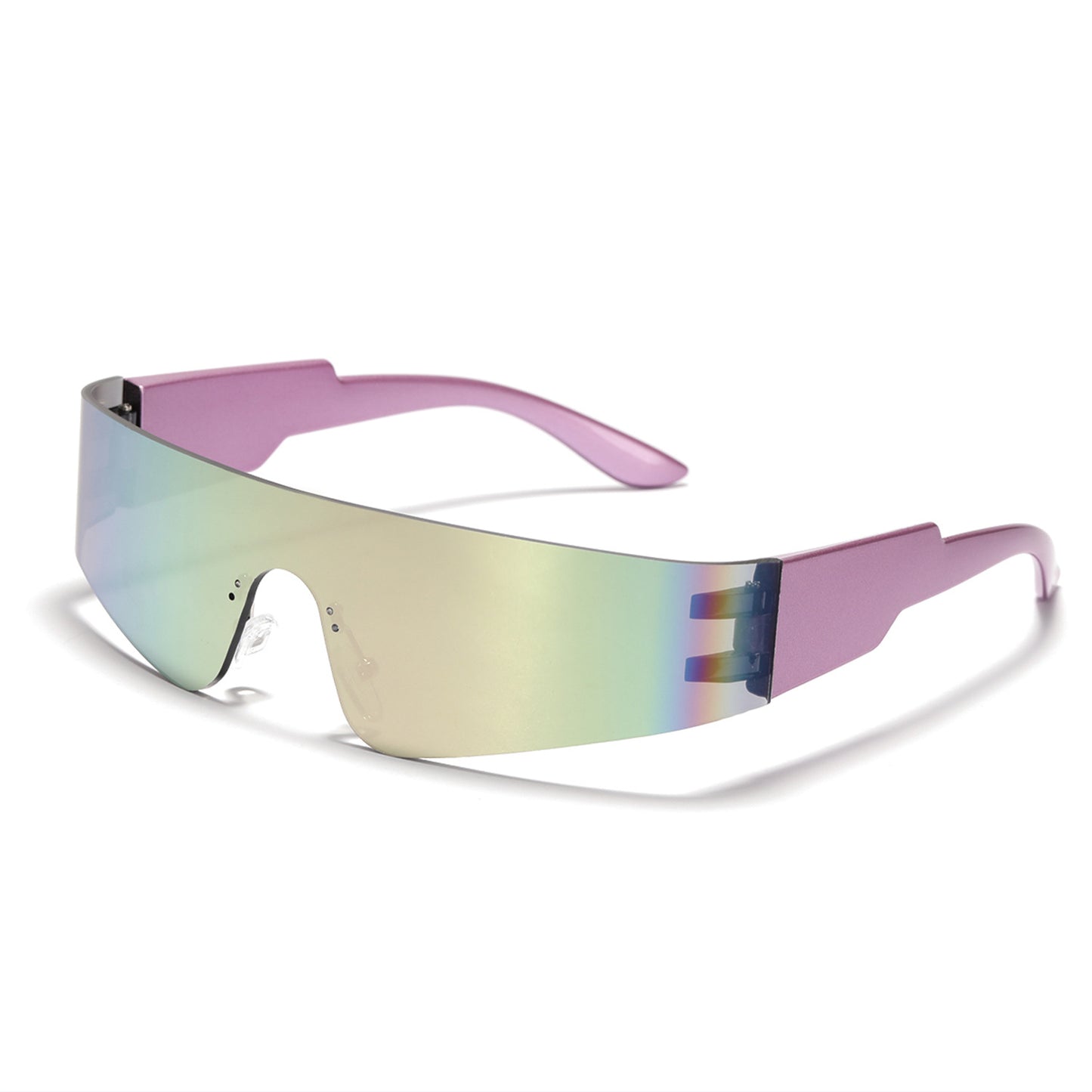 Damen futuristische Sport-Sonnenbrille mit optimalem UV-Schutz Brehn