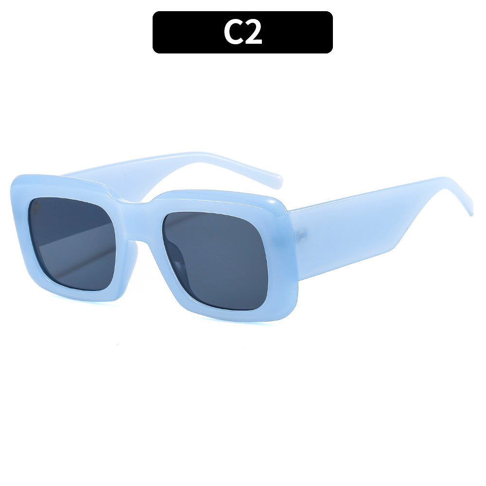 Stylische geometrische quadratische Sonnenbrille