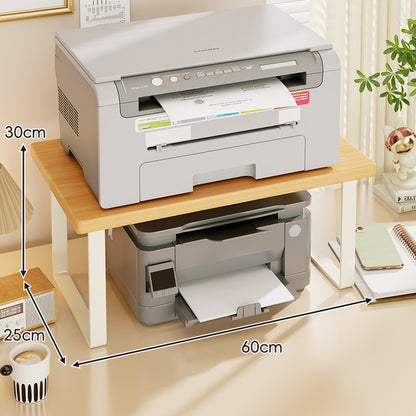 Kompakter Zwei-Ebenen Holz Schreibtisch Drucker und Monitor Ständer