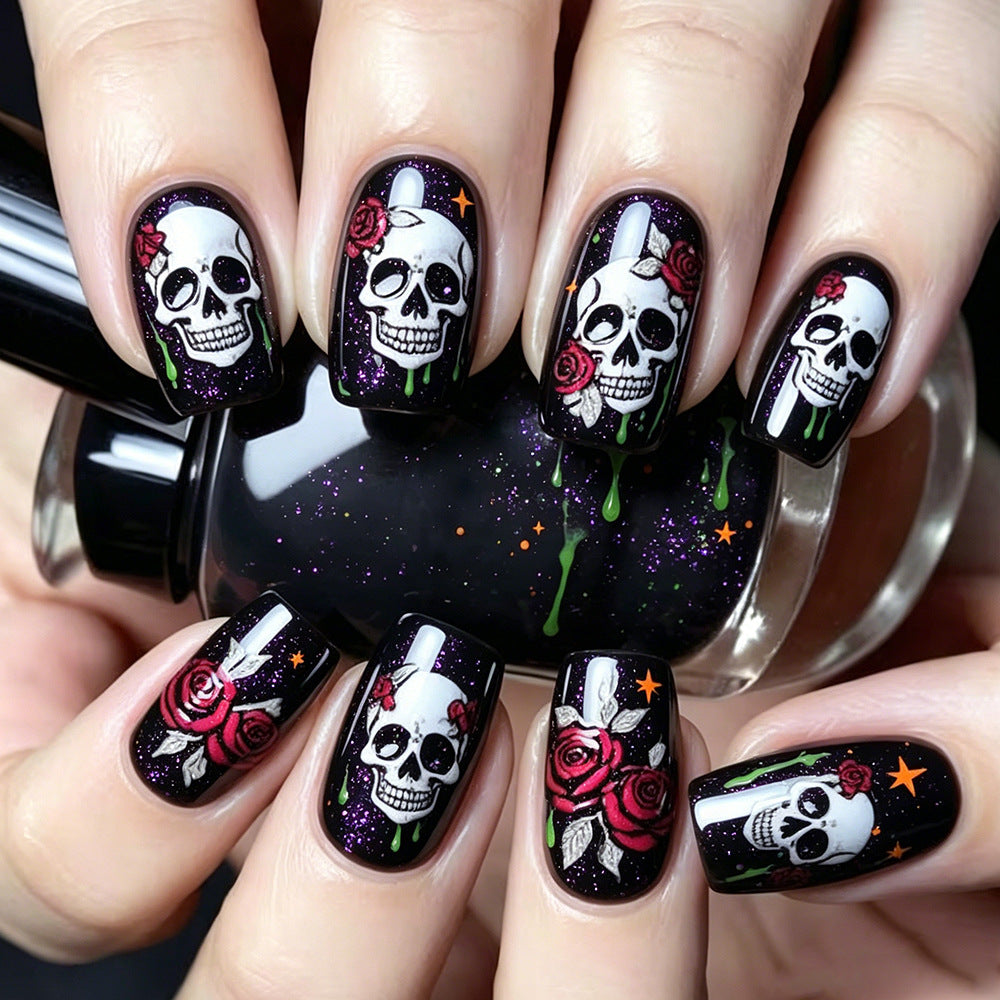 Gothic Skull Nagelkunst Set Brehn