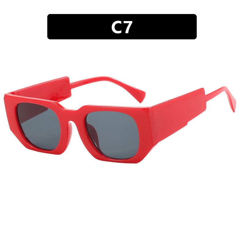 Damen oversized Sonnenbrille mit geometrischem Rahmen und UV-Schutz Brehn