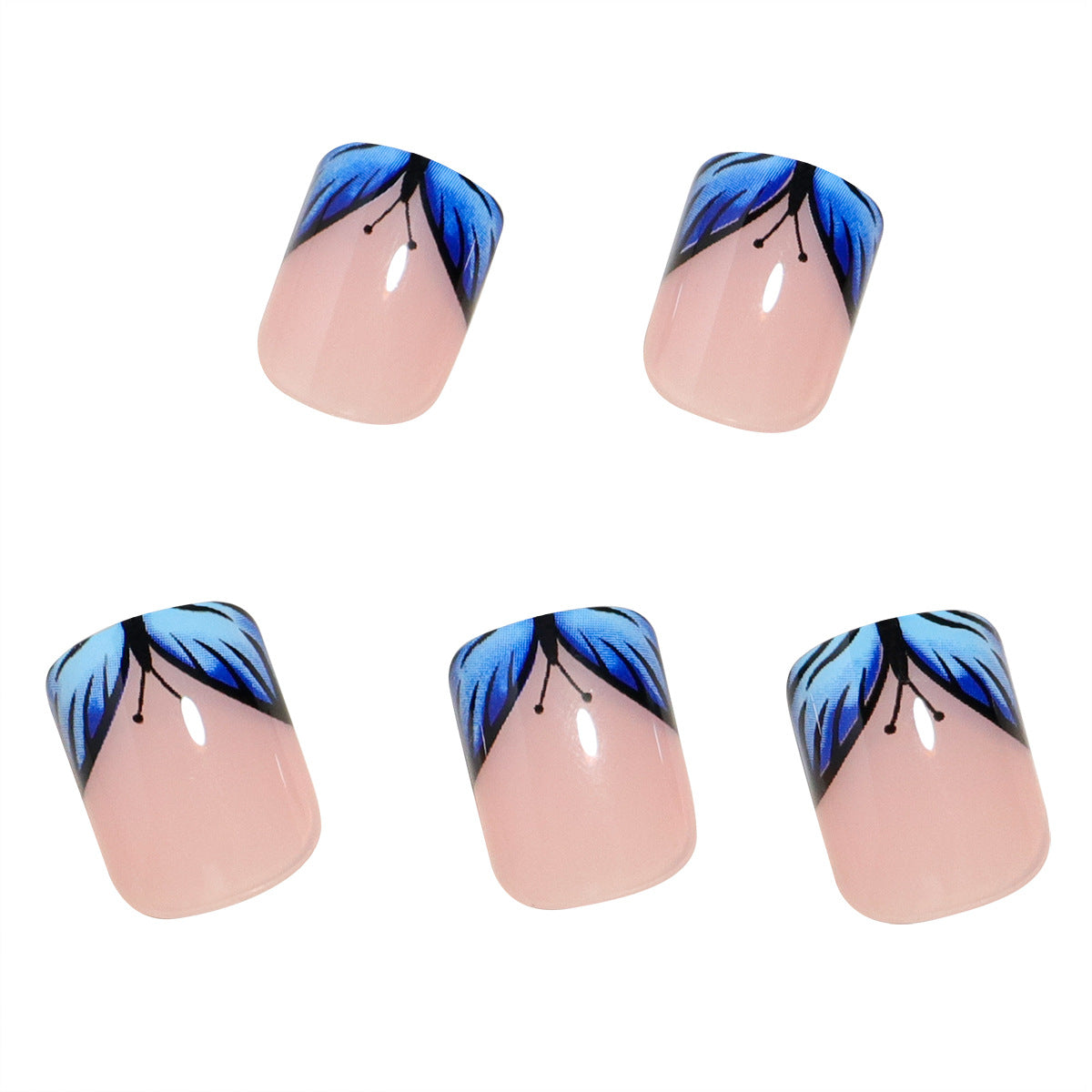 Premium Floral Design Press-On Nail Set Brehn