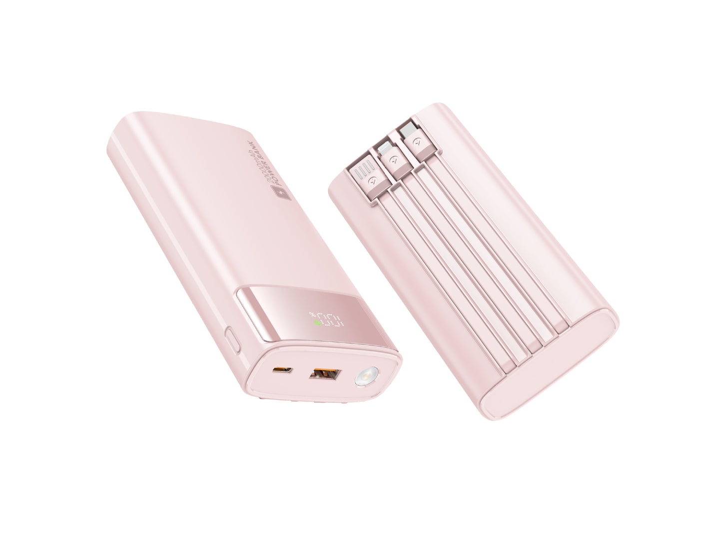 Tragbare Powerbank mit Schlankem Design und Digitalem Display Brehn