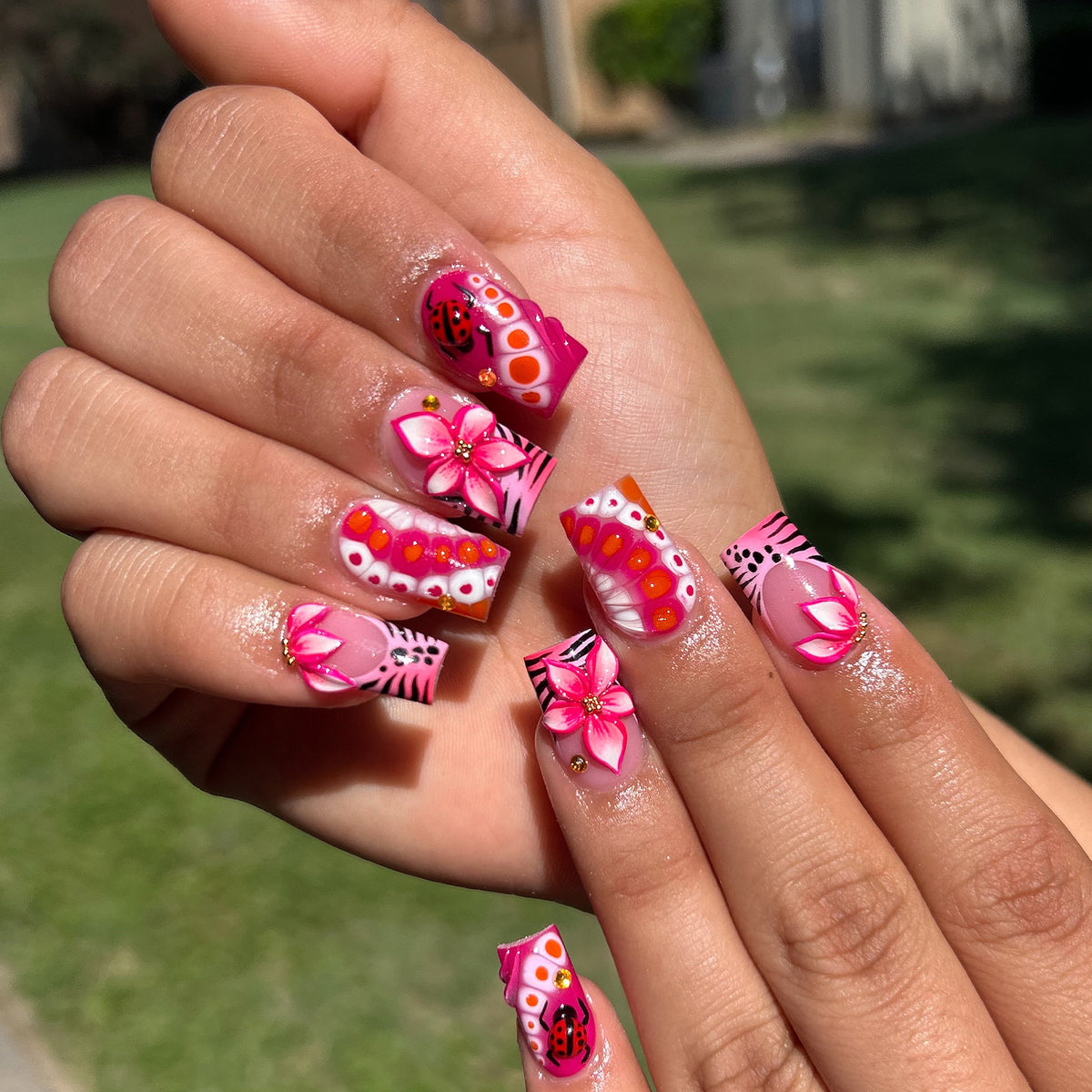 Künstlerische Florale Nagelkunstverlängerungen Brehn 1789713157