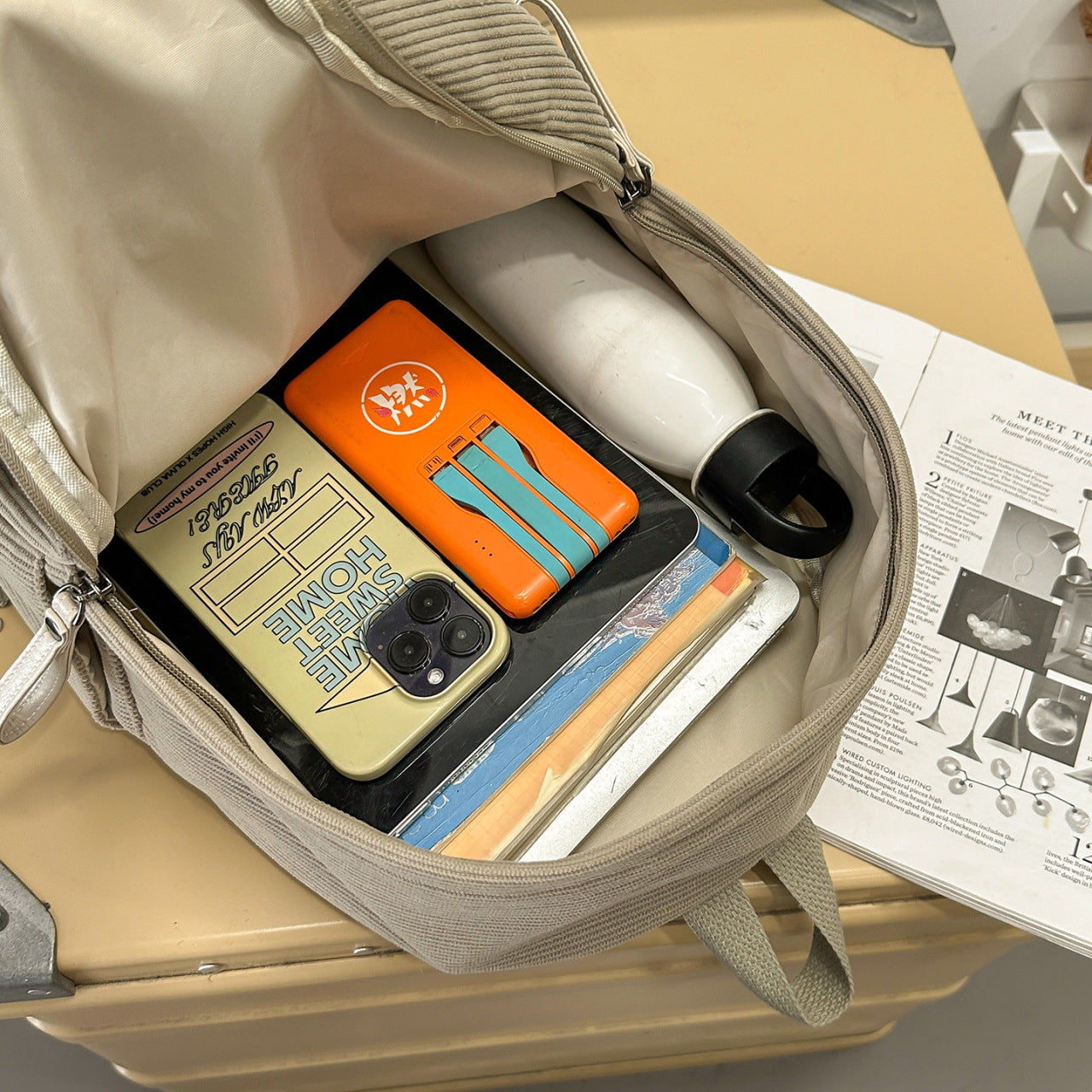 Rucksack mit Strukturiertem Design und Praktischen Frontfächern Brehn