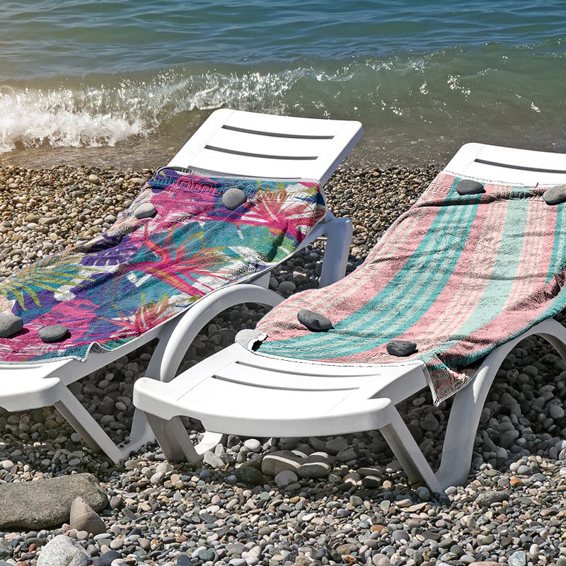 Strandtuch aus hautfreundlicher Mikrofaser mit kreativem Mustermix Brehn