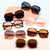 Damen elegante quadratische Sonnenbrille Brehn