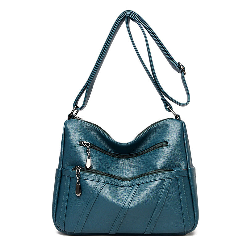 Elegante Schultertasche mit Reißverschlussdetails Brehn