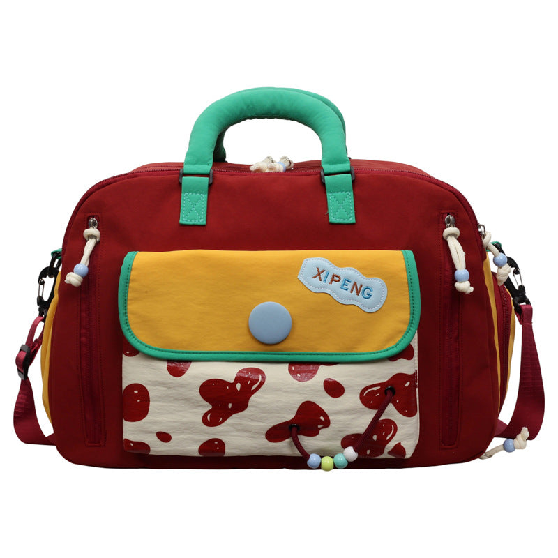 Bunte Grafikdruck Reise Tasche