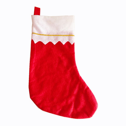 Festlicher Weihnachtsstrumpf mit eleganter Umrandung