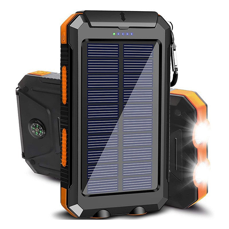 Solar Powerbank mit Integrierter LED-Leuchte und Kompass Brehn