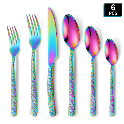Stilvolles und Farbenfrohes Besteckset Aus Edelstahl Brehn