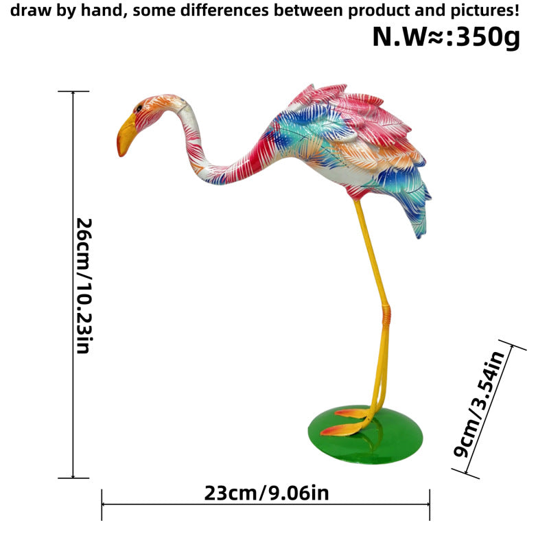 Dekorative Flamingo Skulptur Brehn