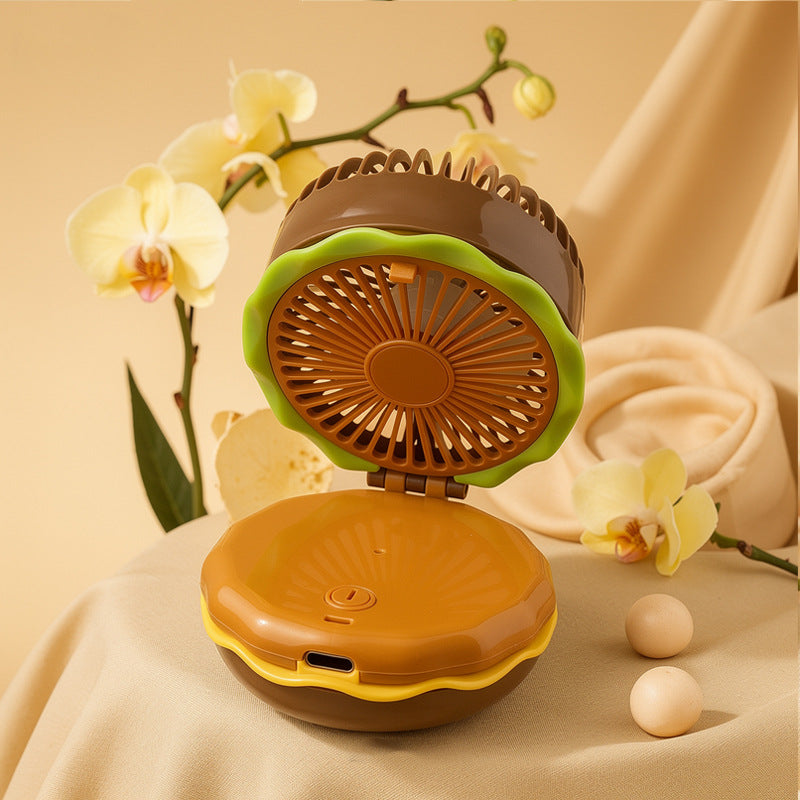 Damen kreativer tragbarer Mini-Ventilator mit Katzenmotiv Brehn